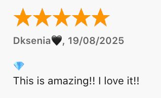 5 Star Review by Dksenia: This is amazing!! I love it!!